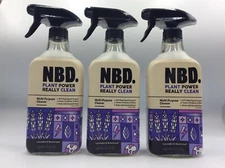NBD Plant Power Really Clean Multi-Purpose Cleaner, Lavender & Rosewood, 3/LOT
