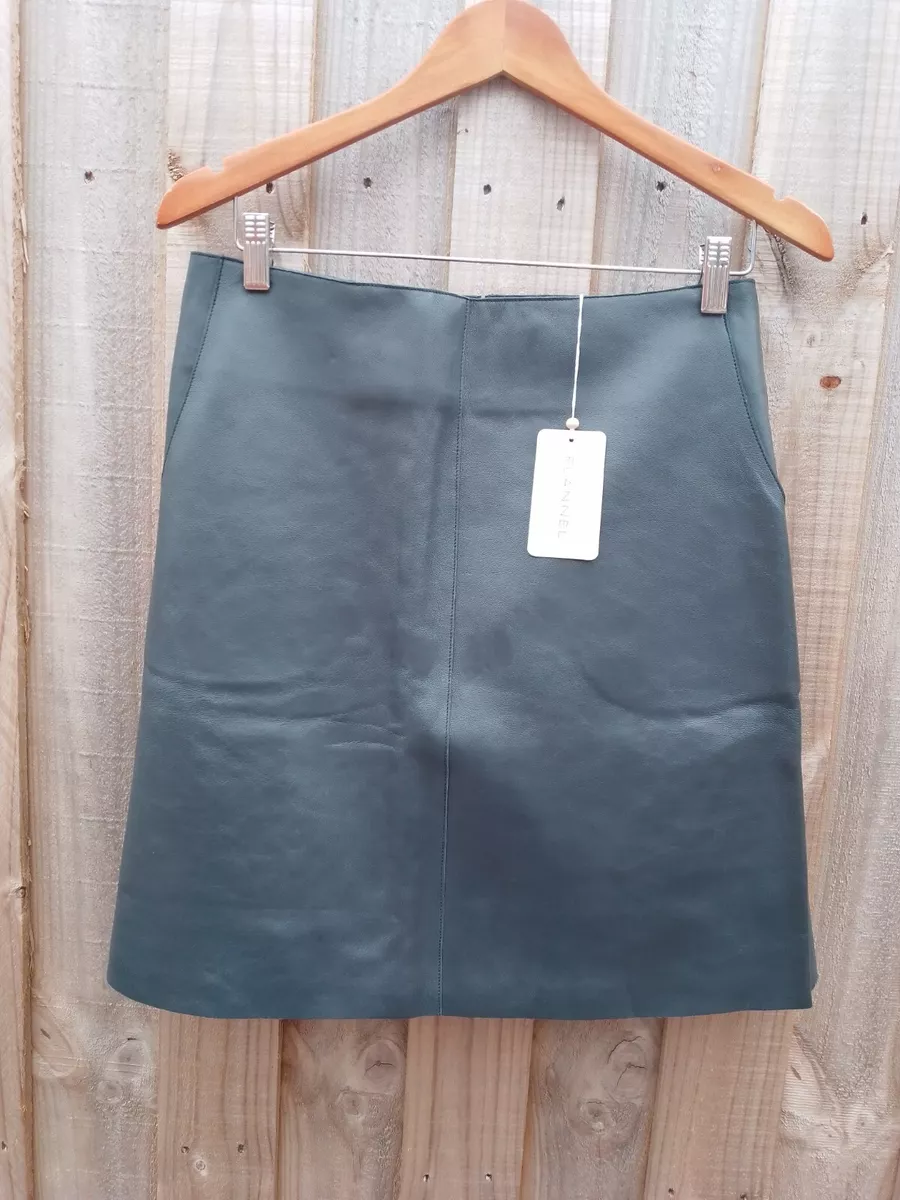Flannel leather clearance skirt