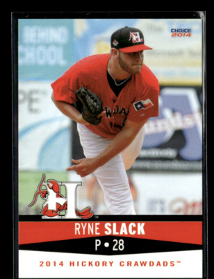Ryne Slack 2014 Hickory Crawdads Team Set