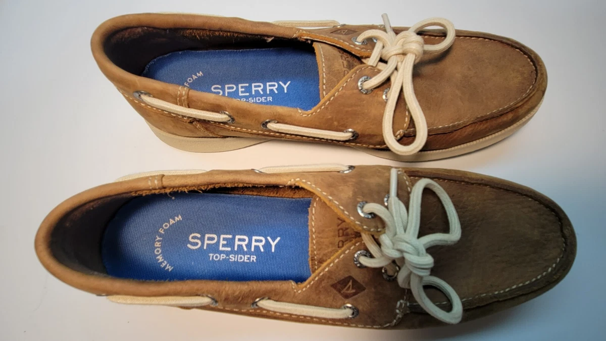 Sperry Top Sider Mens Sz 8.5 M Tan Defender 2 Eye Boat Shoes eBay