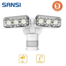 LED Motion Activated Security Lights 27W (200W Equiv) 2700lm Outdoor Flood Light