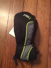 HEAD Jr Youth Ski Mittens Insulated Gloves Black/gray, Size XXS NWT Age 1-2