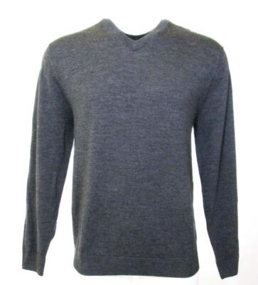 HART S MARX Man's BIG & TALL Fine Merino Wool ROUND-Neck Sweater 2XB, 2XT(Grey)