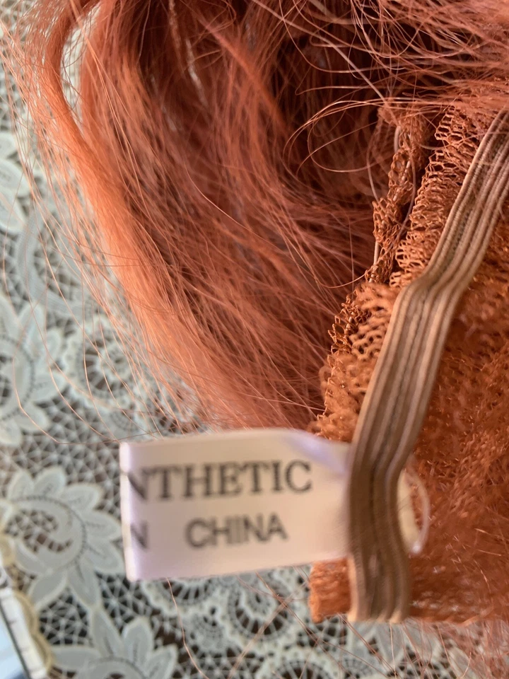 Wig RED LONG RENAISSANCE MAIDEN HALLOWEEN COSPLAY  hippy boho mermaid FAST SHIP - Image 3 of 4