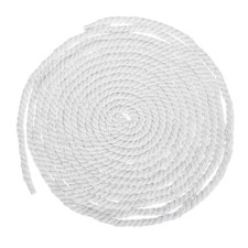 6mm x 18 Feet White Cotton Rope 3 Strand for DIY Wall Hanging Knotting