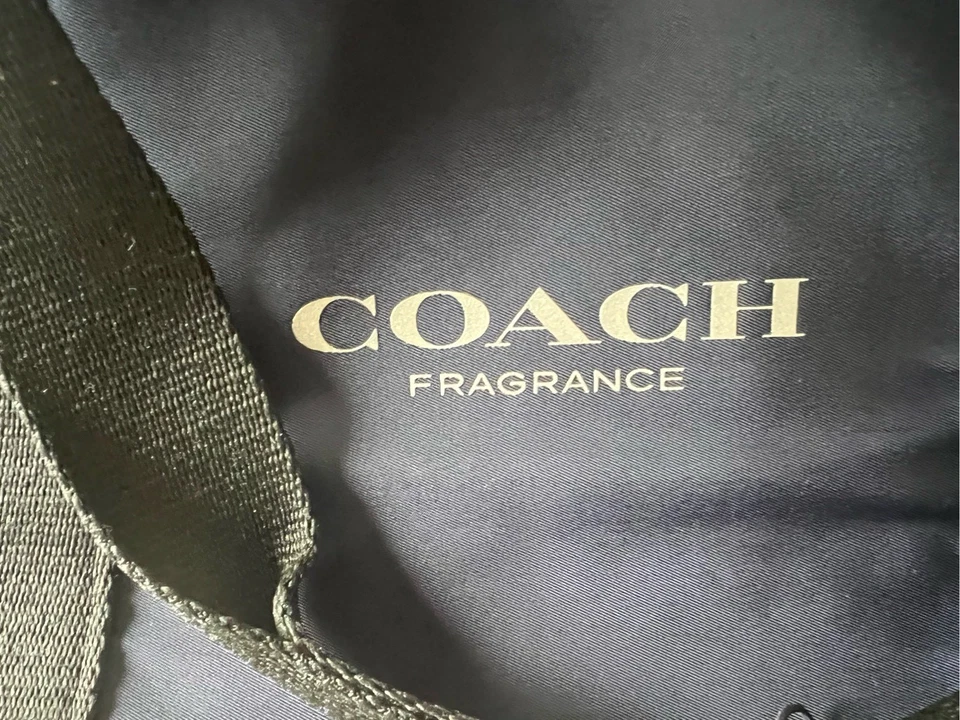 Bolso de hombro de viaje COACH fragancia azul marino bolso de fin de semana Foto 4 de 4