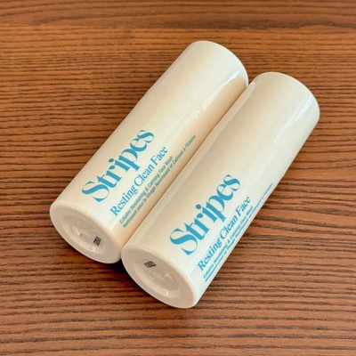 x2 Stripes Beauty - Resting Clean Face, Creamy Facial Cleanser, 1 Fl Oz/30 mL
