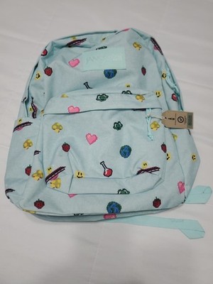 Jansport SuperBreak Backpack Pixel Party - Light Blue - NEW