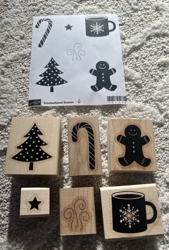 Stampin' Up! Scentsational Season Set Of 6 Stamps #121190 Christmas