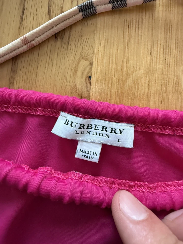 Traje de baño bikini de dos piezas rosa a cuadros Nova de Burberry para mujer talla L Foto 4 de 4