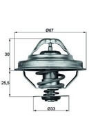 Thermostat KüHlmittel Mahle TX 28 88D FüR BMW E36 E34 E30 Alpina B6 Volvo 3Er