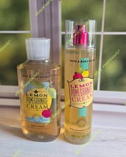 bath and body works lemon pomegranate cream shower gel and fine fragrance mist