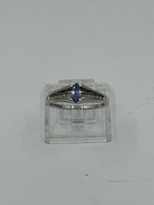 Alwand Vahan AV 10k White Gold Tanzanite & Di...