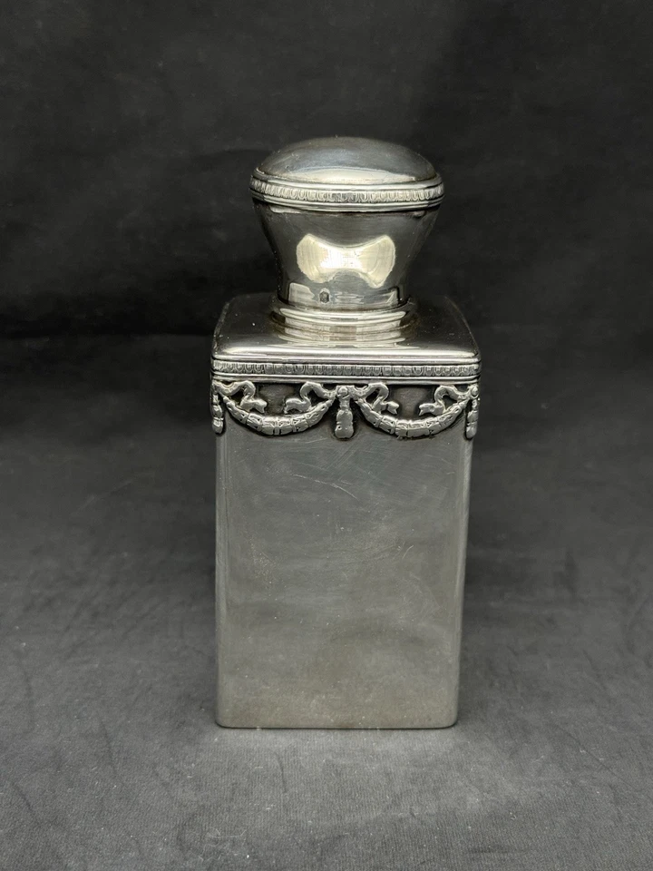 Antigua botella de tocador francesa de plata 950 hecha para Theodore B. Staar, 181 gramos Foto 3 de 4