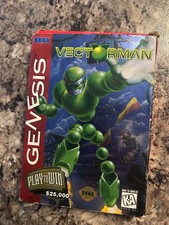 Vectorman (Sega Genesis) Cardboard CIB COMPLETE
