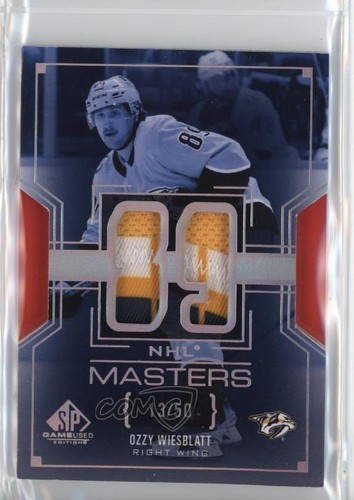 2025 SP Game Used NHL Masters Achievement 13/50 Ozzy Wiesblatt Rookie Patch RC