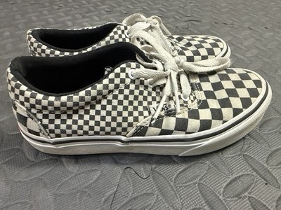 Vans Off The Wall Casual Shoes Checkerboard 508731 Sneakers Size 2 Youth Lace Up