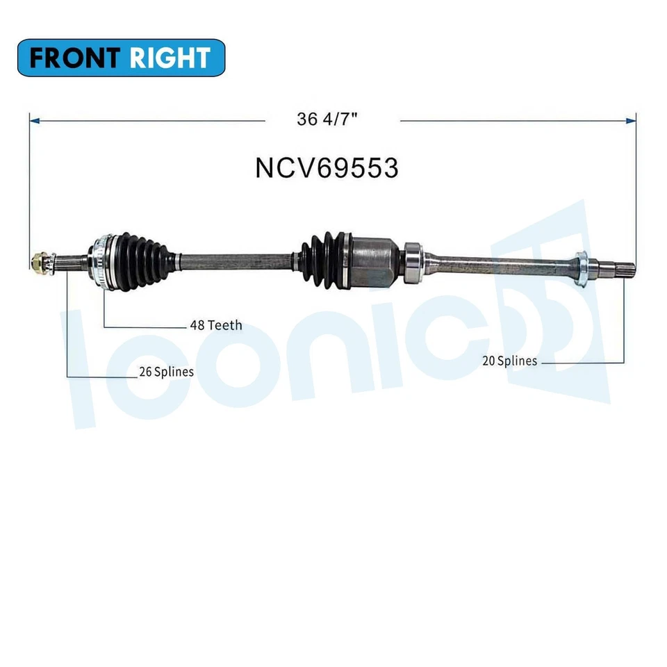 Conjunto de eje CV delantero derecho para Toyota Celica GT 1994-1999 2,2 L automático Foto 2 de 4