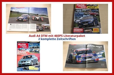 Audi A4 DTM mit 460PS Literaturpaket - 2 komplette Zeitschriften