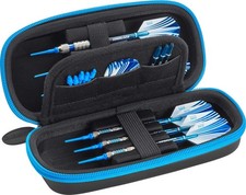 Casemaster Sentry Dart Case Holds Soft Steel Tip Accessories Black/Blue