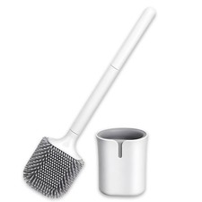 Silicone RV Toilet Bowl Brush and Holder Set, Wall Mount Camper Toilet Brush ...