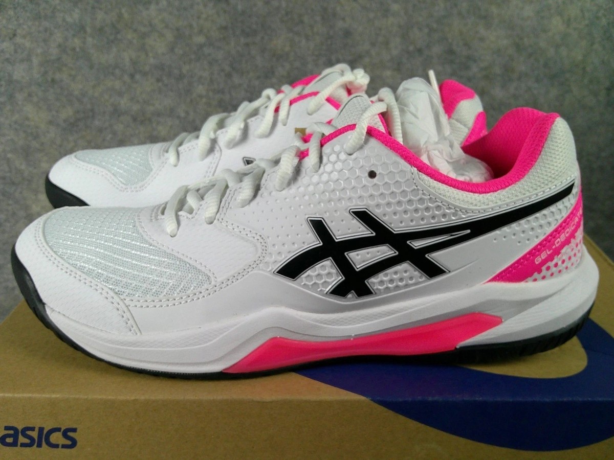 ASICS ホワイト ピンク オープンバック水着 ASICS Gel Dedicate 8 Pickleball Shoes Women's Size 9 White Pink