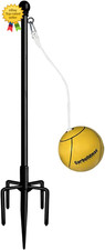 Tetherball Set with Ball  Rope for Outdoor Backyard Adjustable Tether Ball Pole