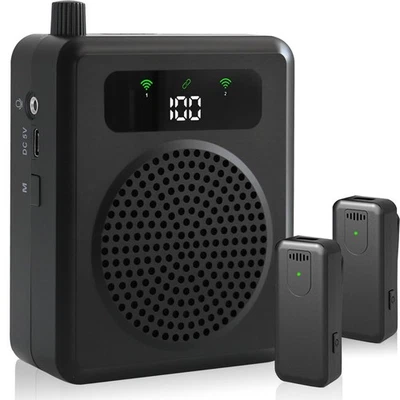 QEEKADA 2025 Upgraded Sprachverstärker Tragbar, Drahtloser Sprachverstärker mit Kabel...