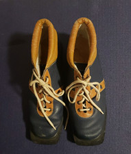 Vintage 3 Pin Cross Country Nordic Ski Boots Size EU 40 Yugoslavia UNIQUE COLORS