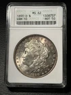1890 O Morgan Silver Dollar ANACS MS62 VAM-10 Comet Hot 50