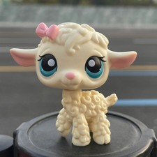 1PCS Mini Pet Shop LPS Sheep Toy Cream Lamb 186 Collect Figure Kid Delicate Gift