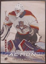2003 - 2004 In The Game Andrew Allen Action Panthers #637 Hockey Card