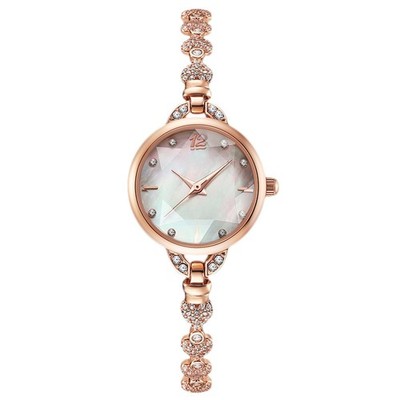 RORIOS Damen Armbanduhr Damen Analog Quarzuhr Elegant Diamant