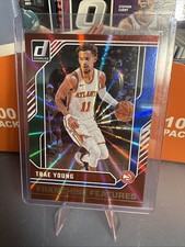 2025 Donruss Basketball Trae Young Franchise Features Blue Green Laser /35