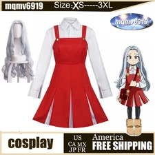 Anime Boku No My Hero Academia Season4 Eri Cosplay Uniform Dress Wig Costume Red