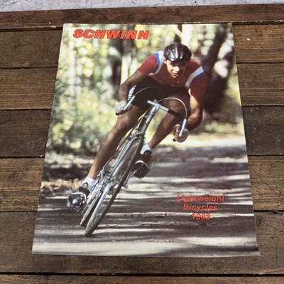 Vintage 1983 Schwinn Lightweight Bicycles Dealer Catalog Brochure Road Bike