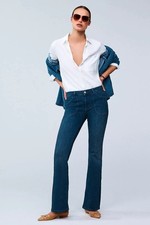 PILCRO Anthropologie The Icon Flare Jeans Patch Pockets Size 29