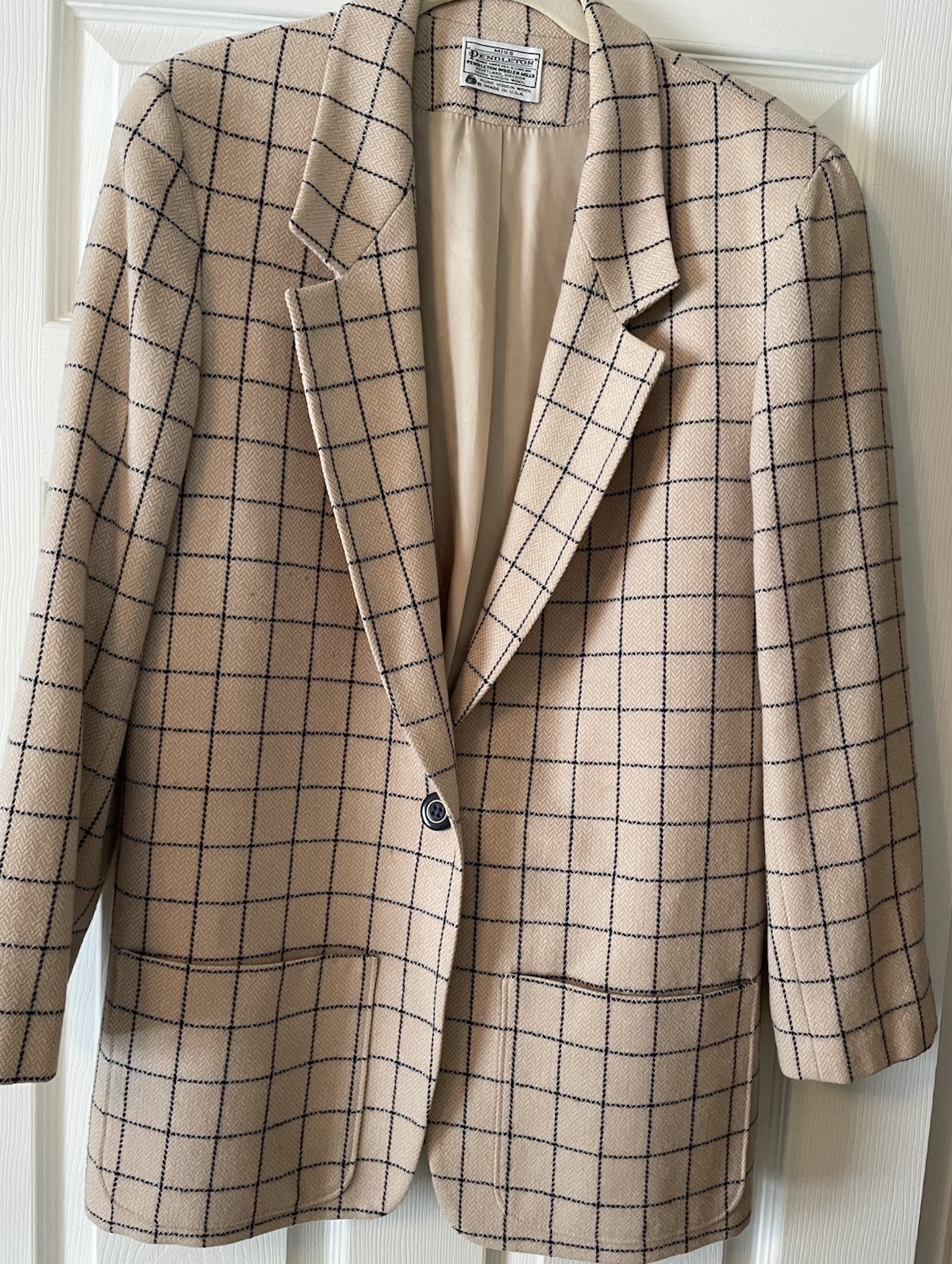 Pendleton Vintage Fully Lined Wool One Button Bla… - image 1