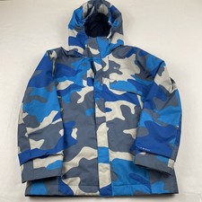 Columbia Omni-Tech Interchange Jacket Boy s S 8 Omni-Heat Camo Blue SHELL ONLY