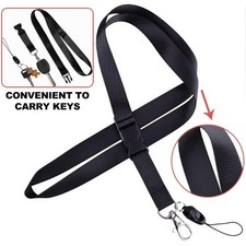 Phone Lanyard With ABS Card Case Water Resistant Sliding Closure Card Holder