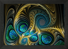 Magisches Labyrinth gerahmtes Wandbild Poster Leinwanddruck Bild