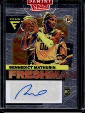 2022-23 Panini Flux Bennedict Mathurin Freshman Rookie Auto RC #BNM Pacers
