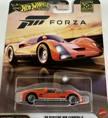 66 Porsche 906 Carrera 6 FORZA Orange Hot Wheels Car Culture New