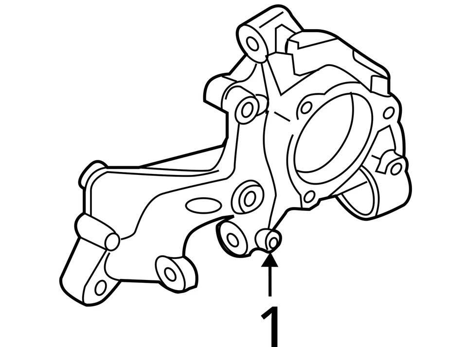 Audi RS3 S3 A3 Rear Right Passenger Suspension Wheel Hub Knuckle 2015 - 2020 OEM - Image 4 of 4