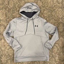 Boys Kids Size Large Under Armour Grey Pullover Sweatshirt Hoodie See Images