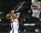 Giannis Antetokounmpo Milwaukee Bucks Autographed 8x10 Photo with COA/Hologram