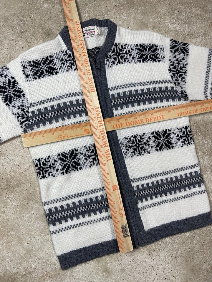 Cárdigan Suéter Pequeño Vintage Años 60 Revere Vereloft Orlon Estilo Rockabilly Foto 3 de 3