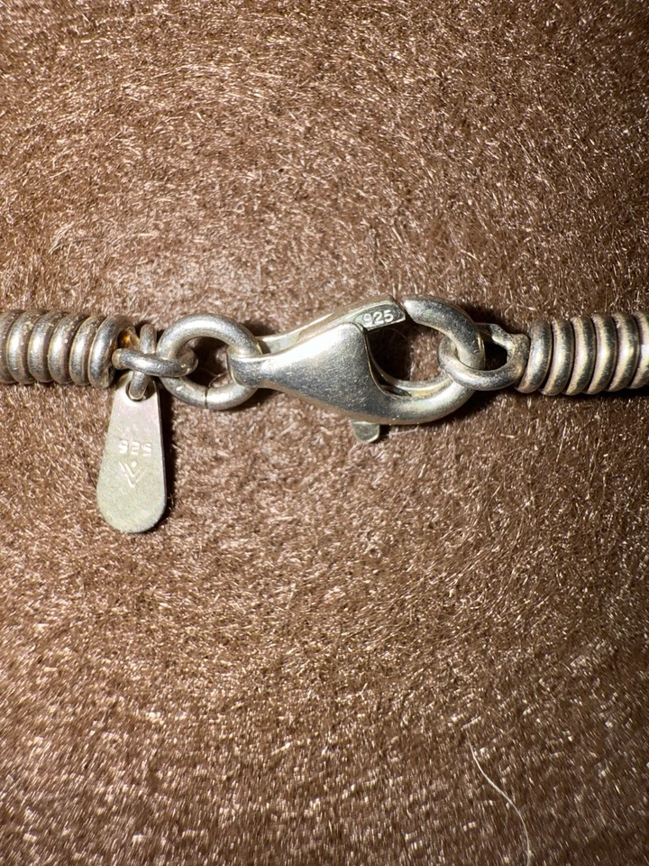 Collar Cordón Cuero Coral Rojo Esponja Vintage Lg Silpada Plata Esterlina N0965 Foto 4 de 4