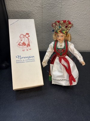 Vtg~Hilda S. Ege Dolls~Hardanger Bride~ Norway~Tags 1960~9 
