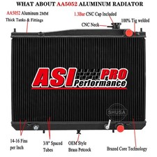 3 Row Aluminum Radiator Fit 1998-2004 99 Nissan Frontier2000-04 Xterra Xe Se
